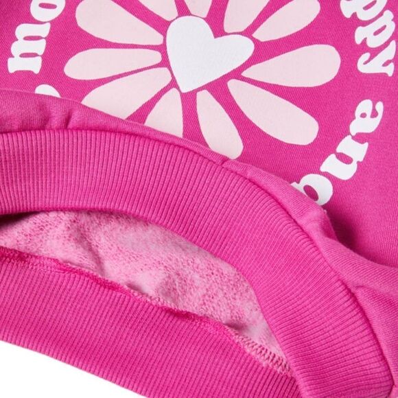 ZARA Kids | Fuchsia | FLOWER AND TEXT SWEATSHIRT - Picture 3 of 5